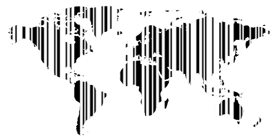 weltkarte barcode